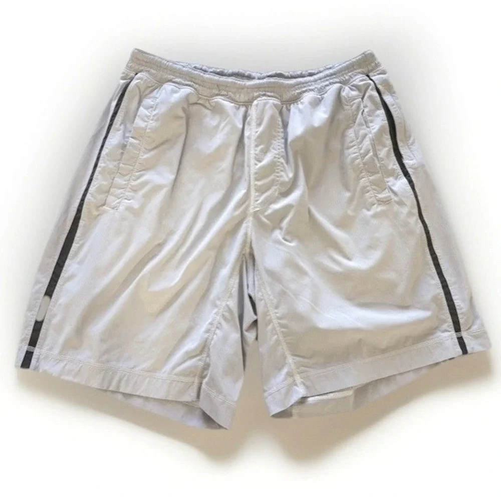 lululemon athletica Men’s Light Gray Athletic Shorts